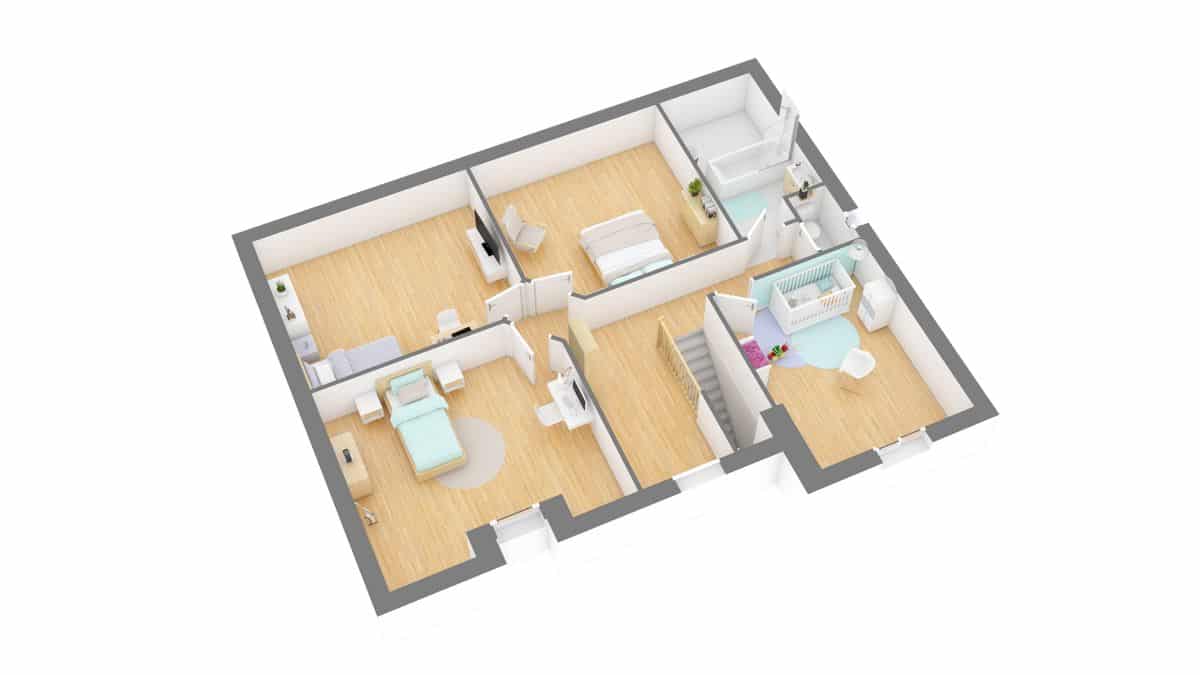 Batilor_plan maison charmontaise r-g1-axo_etage