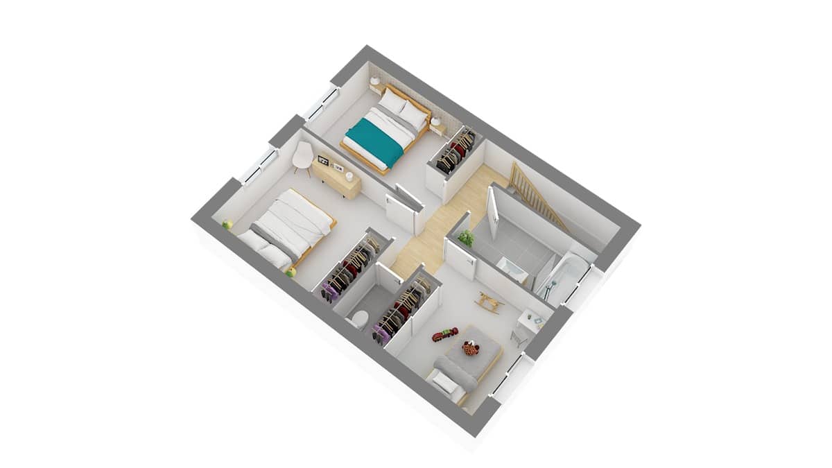 Maisons Batilor_Maison_Focus95-g-axo_etage