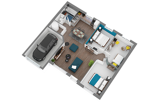 plan 3d maison focus 75